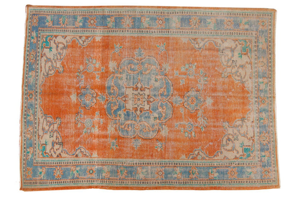 Vintage Distressed Oushak Carpet / ONH item 6578