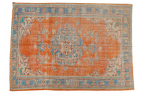 Vintage Distressed Oushak Carpet / ONH item 6578
